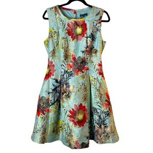 NWT Gracia Floral Midi Dress Size Large